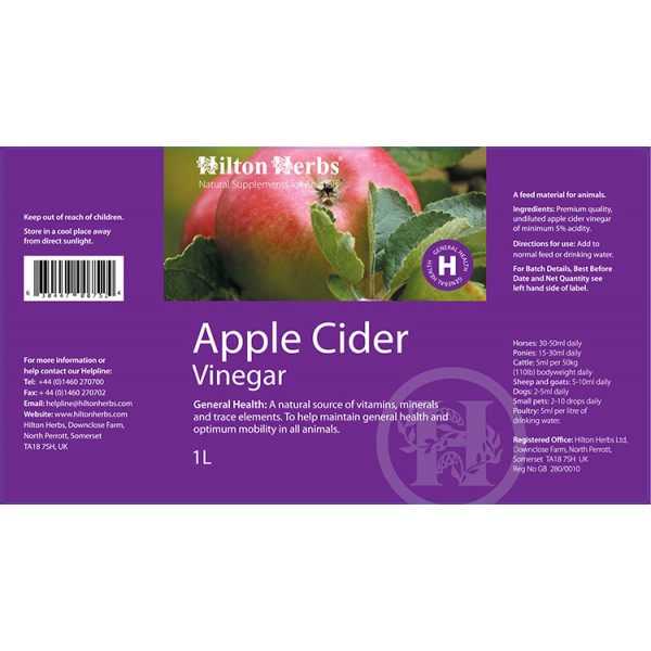 Apple Cider Vinegar - 1L - Front Label